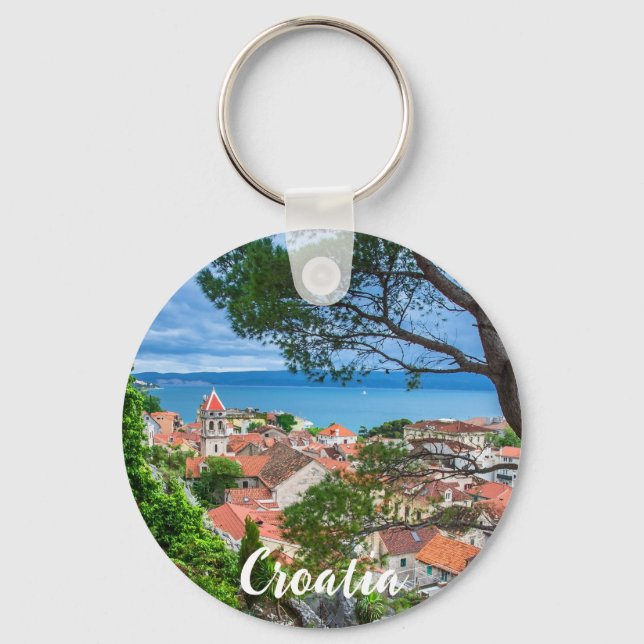 Croatian town Omis Key Ring (Front)