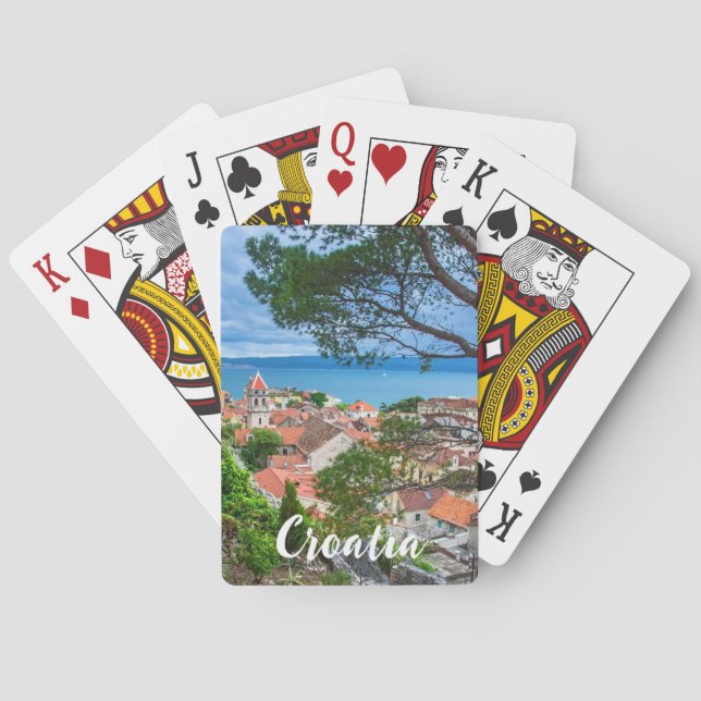 Croatian town Omis Playing Cards (Back)