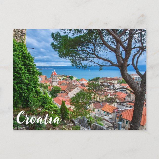 Croatian town Omis Postcard (Front)