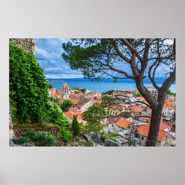 Croatian town Omis. Poster (Front)