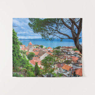 Croatian town Omis Tapestry