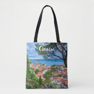 Croatian town Omis Tote Bag