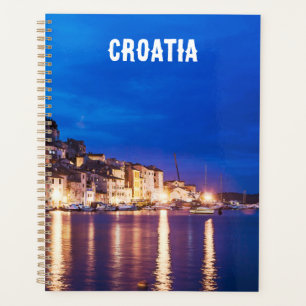 Croatian town Sibenik at night Planner