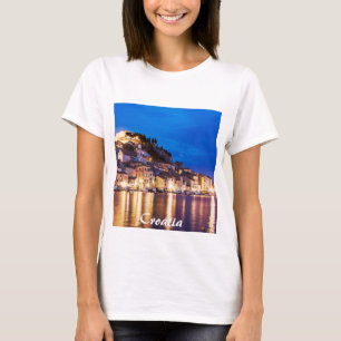 Croatian town Sibenik at night T-Shirt