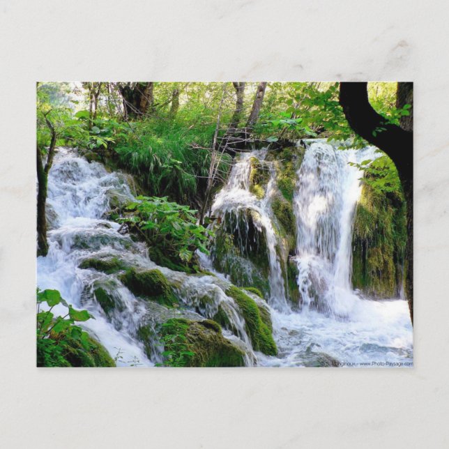 Croatian Waterfall Postcard (Front)