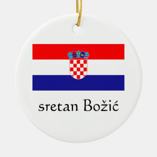 Croation Merry Christmas Ornament
