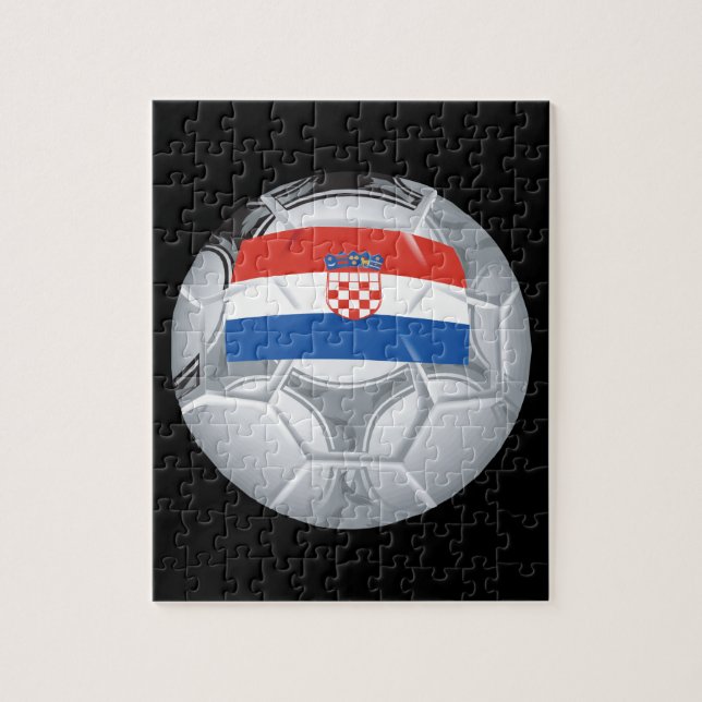 Croation Soccer Ball Jigsaw Puzzle (Vertical)