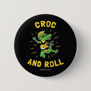 Croc And Roll 6 Cm Round Badge