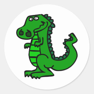 croc classic round sticker