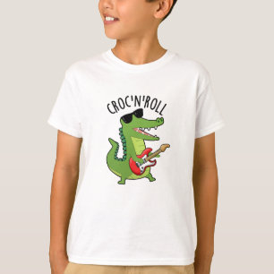 Croc N Roll Funny Crocodile Pun T-Shirt