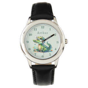 Croc O'Clock: Personalized Jungle Time Watch
