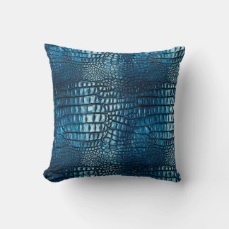 Croc Print Throw Pillow