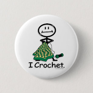 Crochet 6 Cm Round Badge
