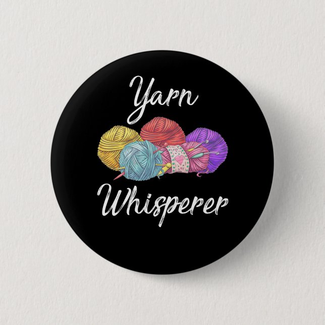 Crochet addicted Yarn Lover Mum Grandma 6 Cm Round Badge (Front)