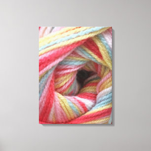 Crochet All Day Yarn Canvas Print