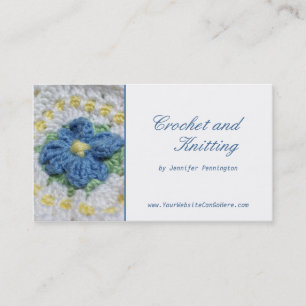 Crochet and Knitting customisable business card