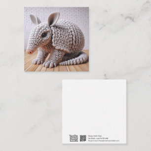 Crochet Armadillo Greeting Card