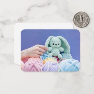 Crochet Bunny in the Making – Gentle Craft Mood Card