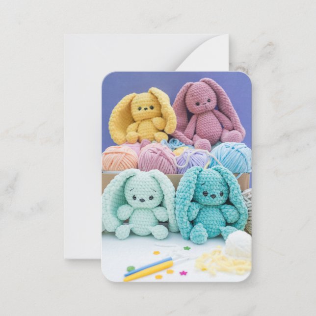 Crochet Bunny Maker Package Insert Card (Front)