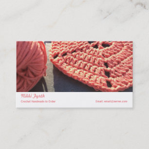 Crochet business card