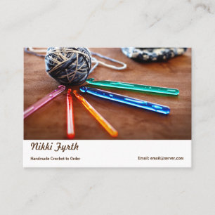 Crochet business card