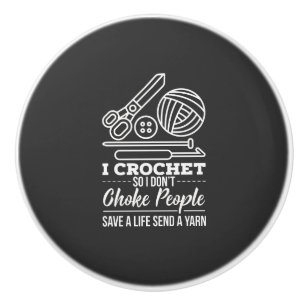 Crochet Ceramic Knob