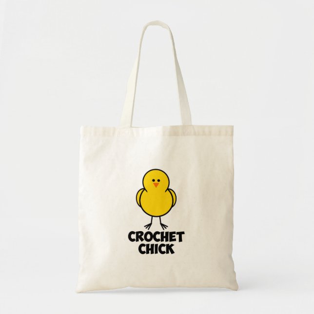Crochet Chick Tote Bag (Front)