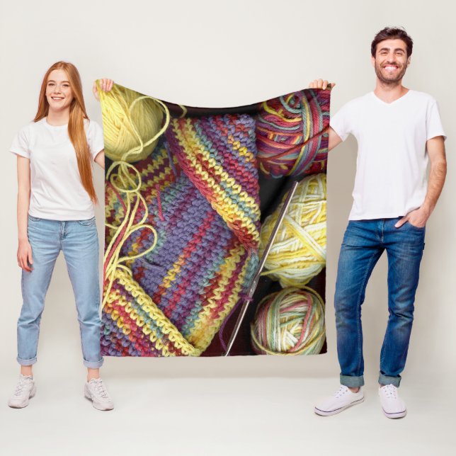Crochet Club Fleece Blanket (In Situ)
