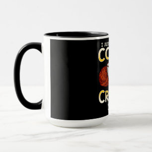 Crochet Coffee And Lover Knitter T-Shirt Mug