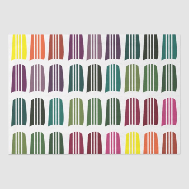 Crochet Colourful Knitting Yarn Pattern Crochet Tissue Paper (Front)