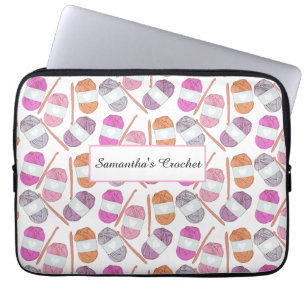 Crochet Craft Yarn Laptop Sleeve
