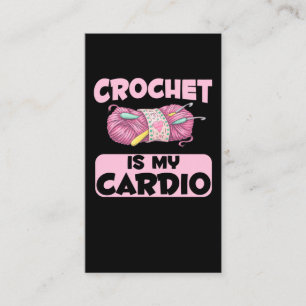 Crochet Crafting Mother Aunt Yarn Humour Business Card