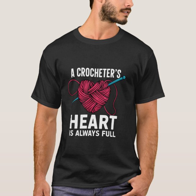Crochet Crocheting T-Shirt (Front)