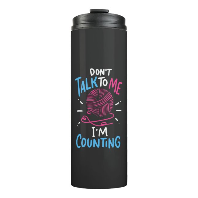 Crochet Crocheting Thermal Tumbler (Front)