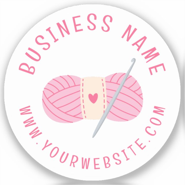 Crochet Crocheting Website Custom Business Name (Front)