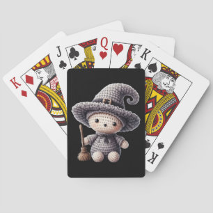 Crochet Cute Witch Playing Cards