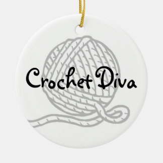 Crochet Diva Ceramic Tree Decoration
