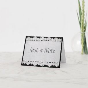 Crochet-Edged Notecard