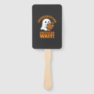 Crochet Ghost Yarn Halloween Design Hand Fan