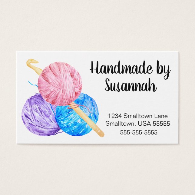 Crochet Hook and Yarn Handmade (Front)