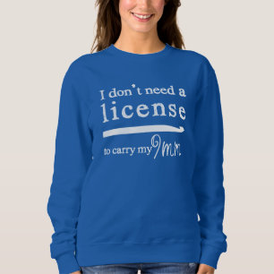 Crochet Hook License • Crafts Dark Sweatshirt