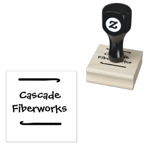 Crochet hook small business Wood Stamp