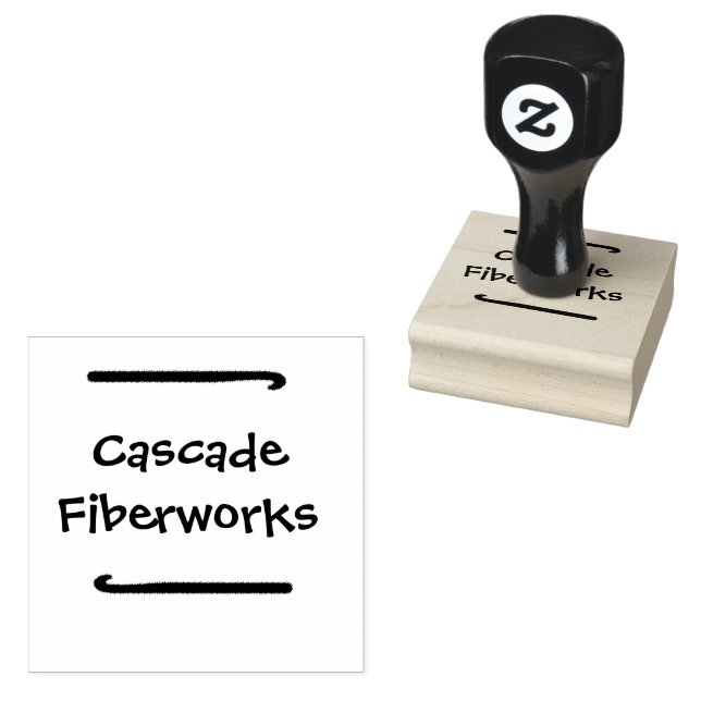 Crochet hook small business Wood Stamp (Stamped)