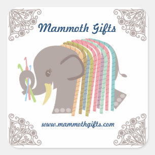 Crochet hooks yarn elephant woolly mammoth label
