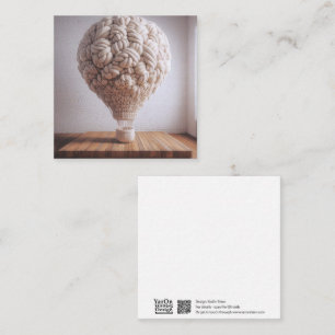 Crochet Hot Air Balloon Greeting Card