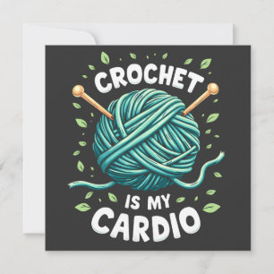 Crochet is my cardio Sewing yarn Fitness