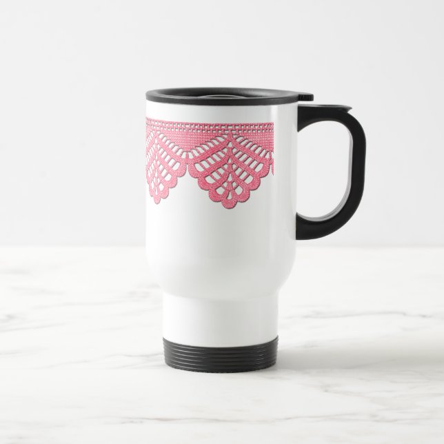 Crochet Lace Travel Mug (Right)