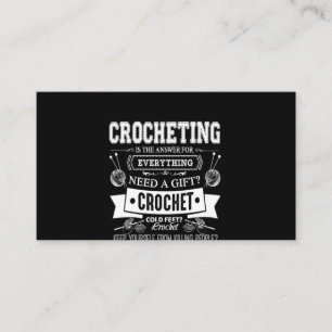 Crochet Lover  I Love Crochetting Business Card