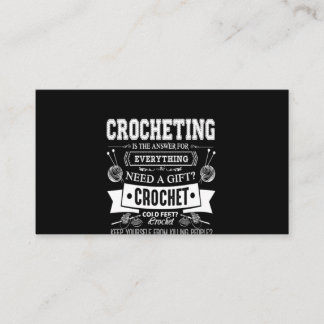 Crochet Lover| I Love Crochetting Business Card