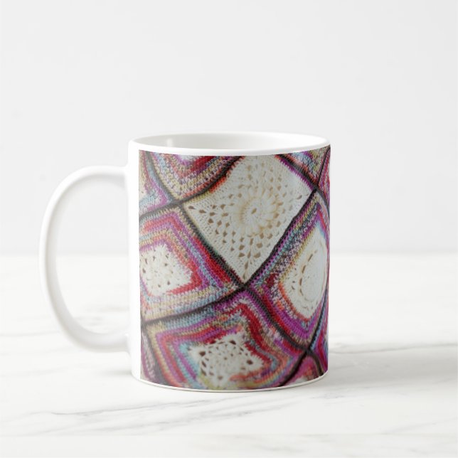 Crochet Mug, Crochet coffee cup (Left)